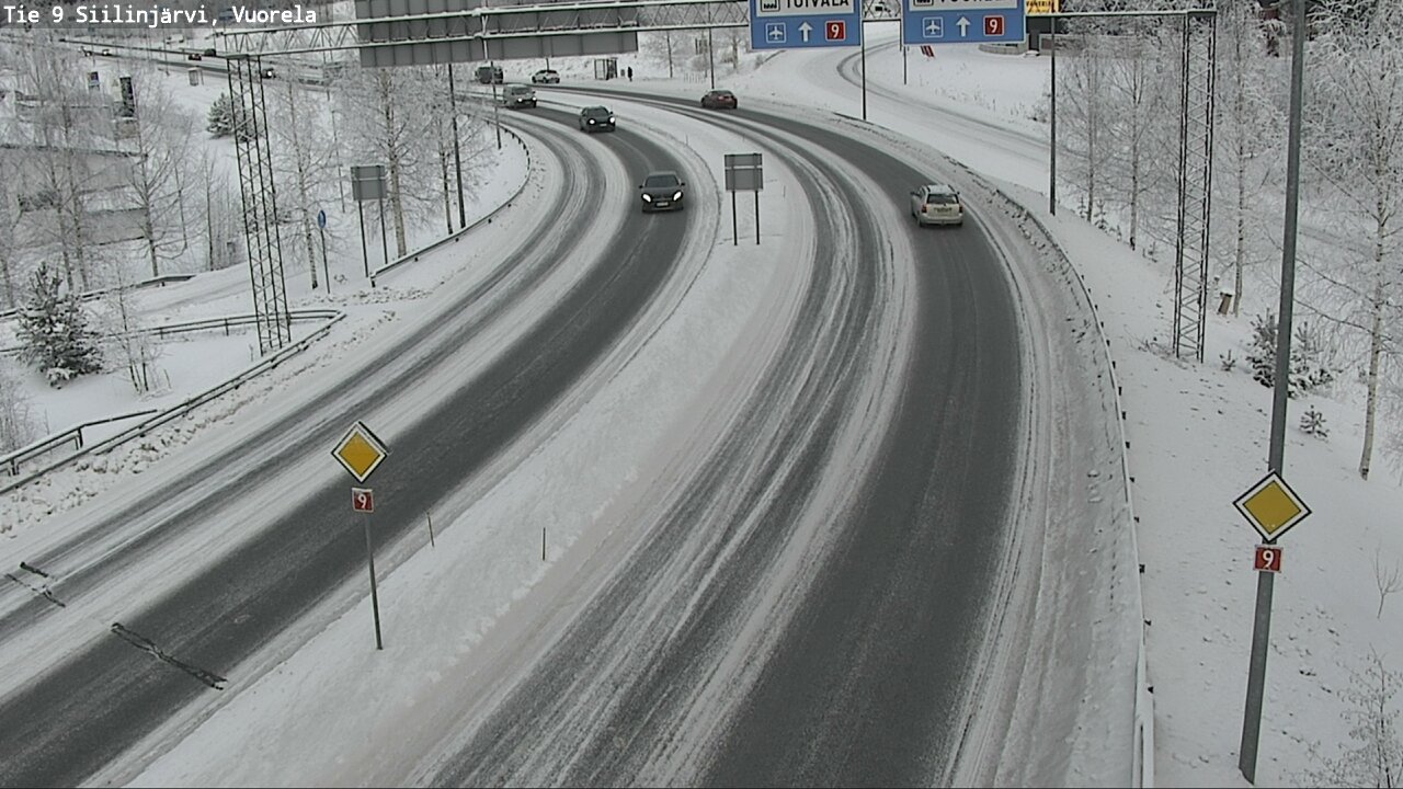 Weather Camera Image Väg 9 Siilinjärvi, Vuorela, Siilinjärvi, Pohjois-Savo