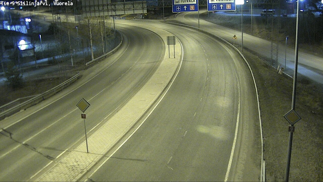Weather Camera Image Väg 9 Siilinjärvi, Vuorela, Siilinjärvi, Pohjois-Savo