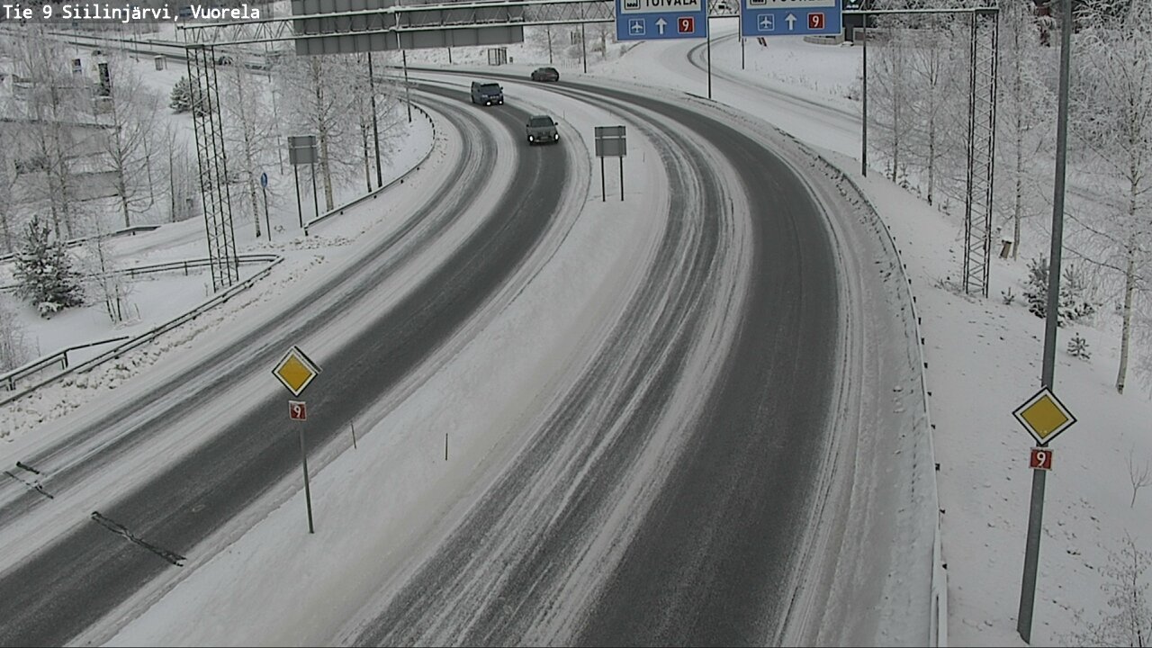 Weather Camera Image Väg 9 Siilinjärvi, Vuorela, Siilinjärvi, Pohjois-Savo
