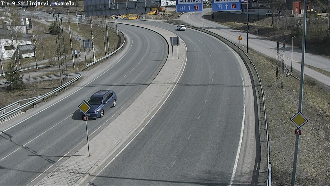 Weather Camera Image Väg 9 Siilinjärvi, Vuorela, Siilinjärvi, Pohjois-Savo