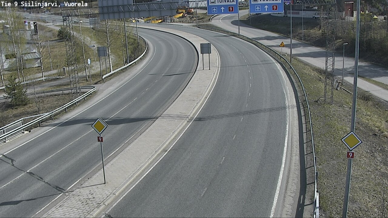 Weather Camera Image Road 9 Siilinjärvi, Vuorela, Siilinjärvi, Pohjois-Savo