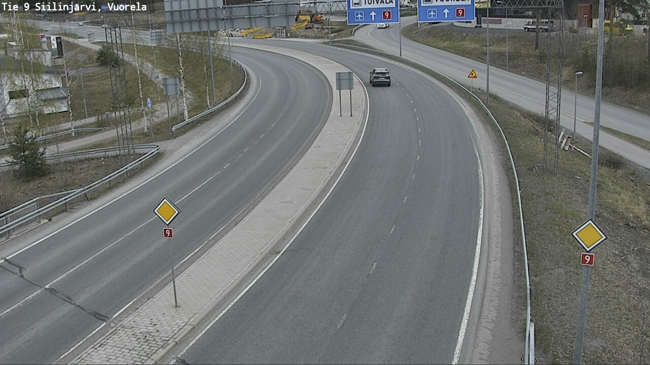 Weather Camera Image Road 9 Siilinjärvi, Vuorela, Siilinjärvi, Pohjois-Savo