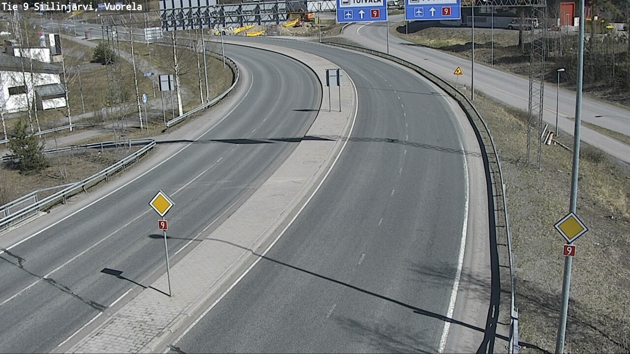 Weather Camera Image Väg 9 Siilinjärvi, Vuorela, Siilinjärvi, Pohjois-Savo