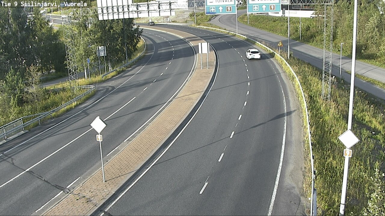Weather Camera Image Väg 9 Siilinjärvi, Vuorela, Siilinjärvi, Pohjois-Savo