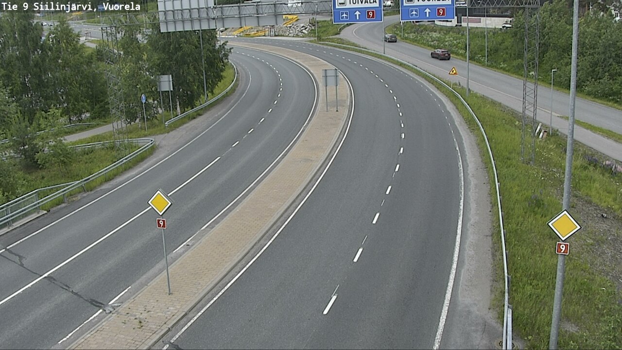 Weather Camera Image Road 9 Siilinjärvi, Vuorela, Siilinjärvi, Pohjois-Savo