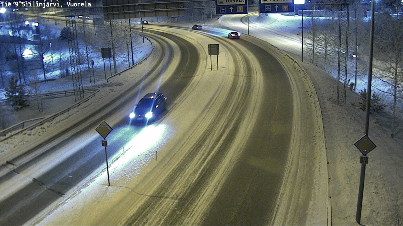 Weather Camera Image Väg 9 Siilinjärvi, Vuorela, Siilinjärvi, Pohjois-Savo