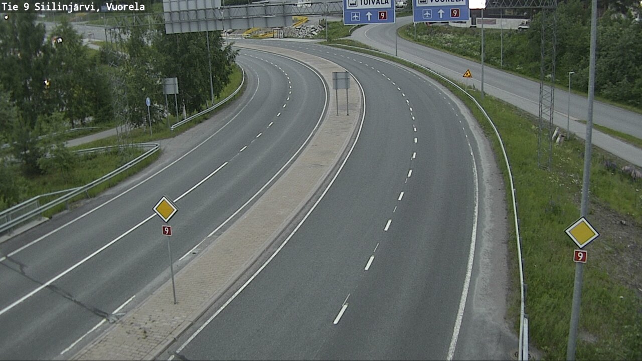 Weather Camera Image Road 9 Siilinjärvi, Vuorela, Siilinjärvi, Pohjois-Savo