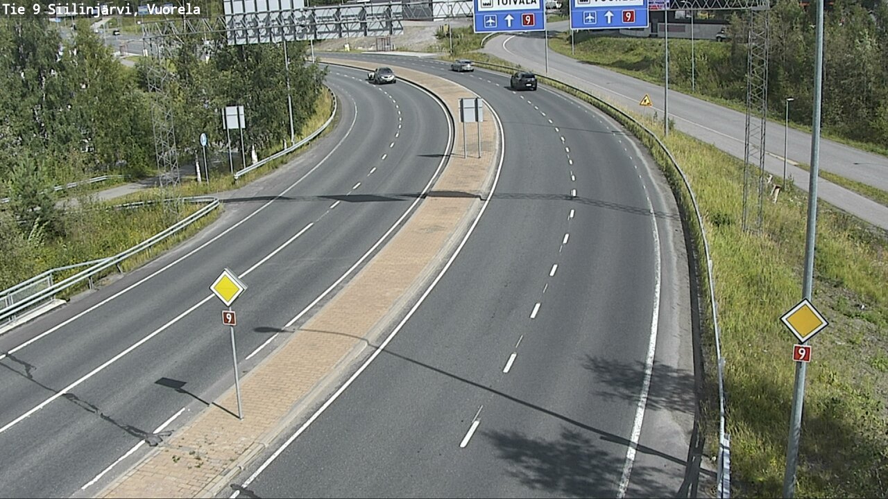 Weather Camera Image Väg 9 Siilinjärvi, Vuorela, Siilinjärvi, Pohjois-Savo