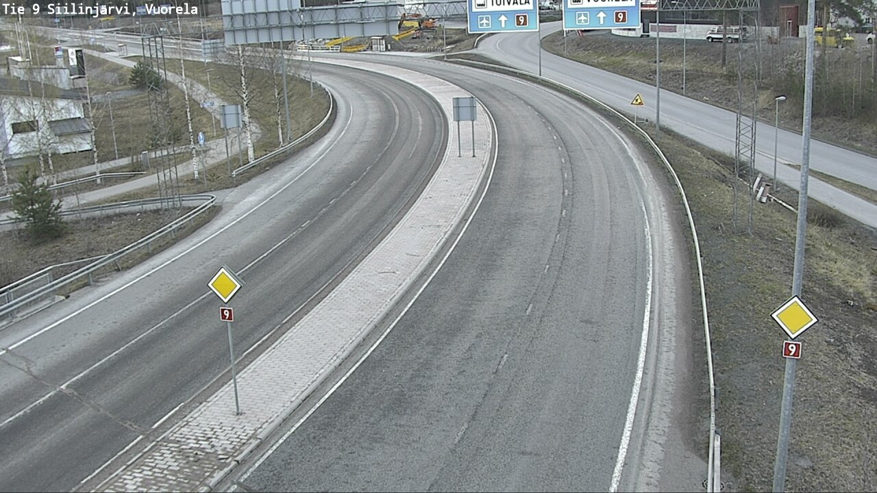 Weather Camera Image Väg 9 Siilinjärvi, Vuorela, Siilinjärvi, Pohjois-Savo