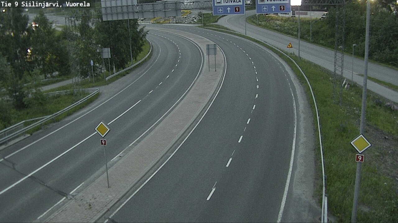 Weather Camera Image Road 9 Siilinjärvi, Vuorela, Siilinjärvi, Pohjois-Savo