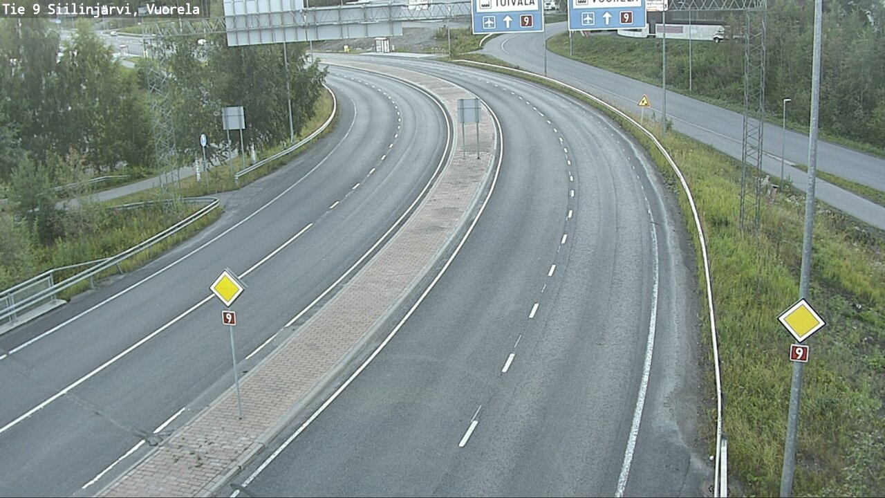 Weather Camera Image Väg 9 Siilinjärvi, Vuorela, Siilinjärvi, Pohjois-Savo
