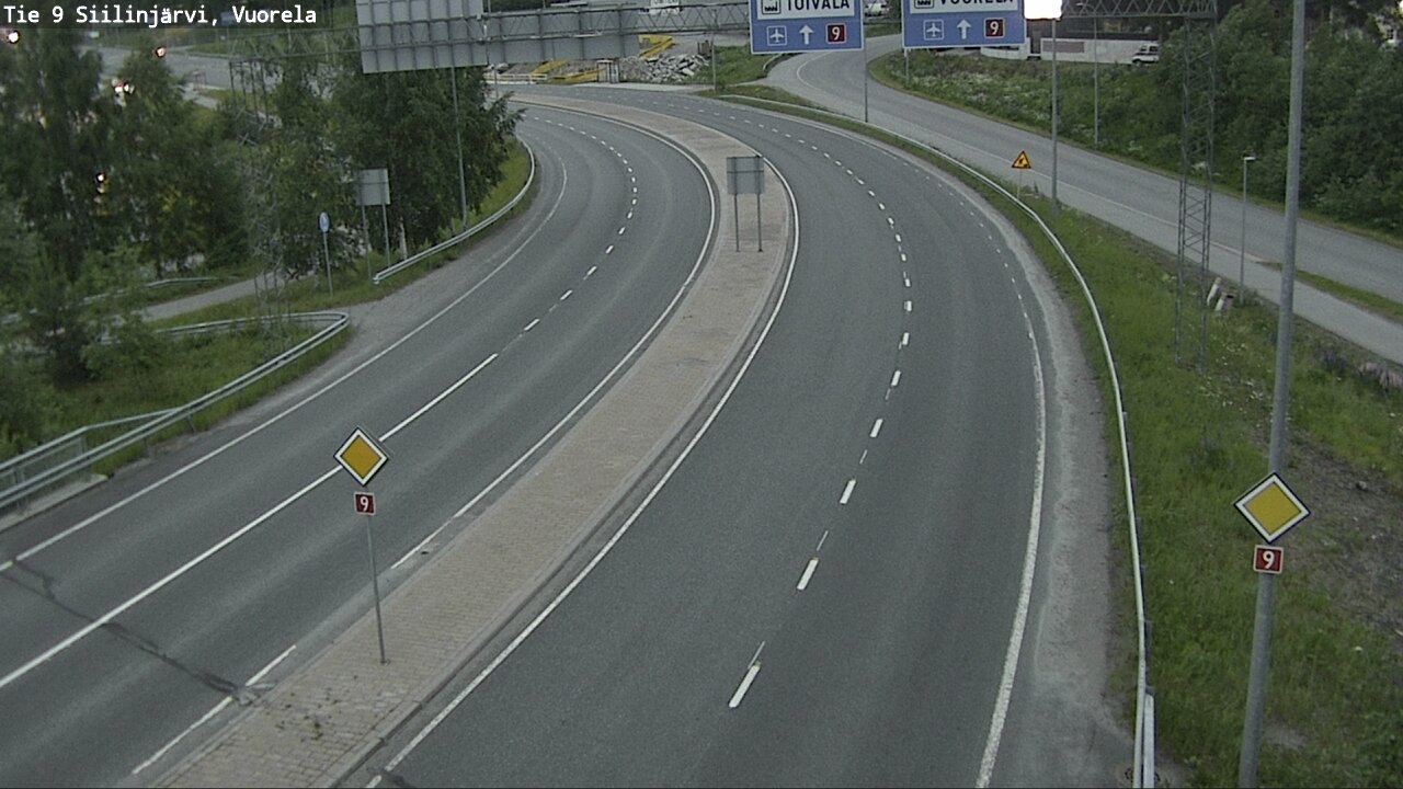 Weather Camera Image Road 9 Siilinjärvi, Vuorela, Siilinjärvi, Pohjois-Savo