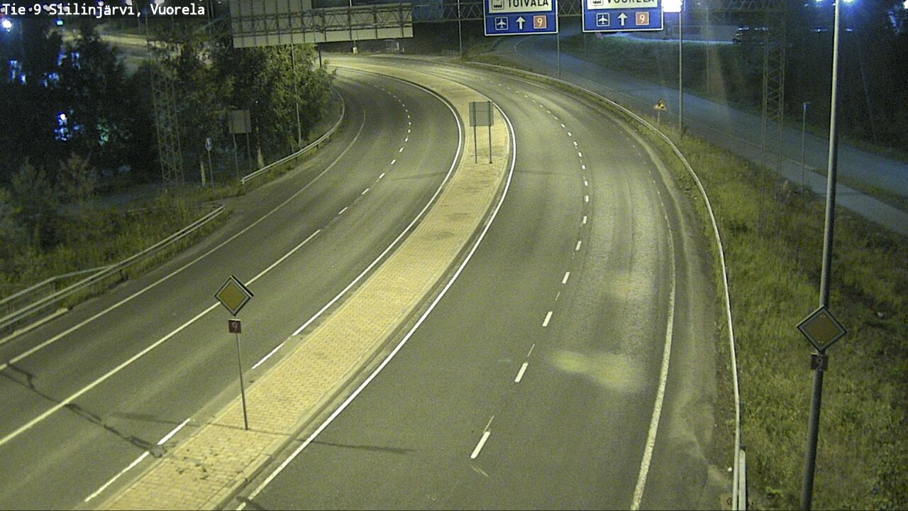 Weather Camera Image Väg 9 Siilinjärvi, Vuorela, Siilinjärvi, Pohjois-Savo