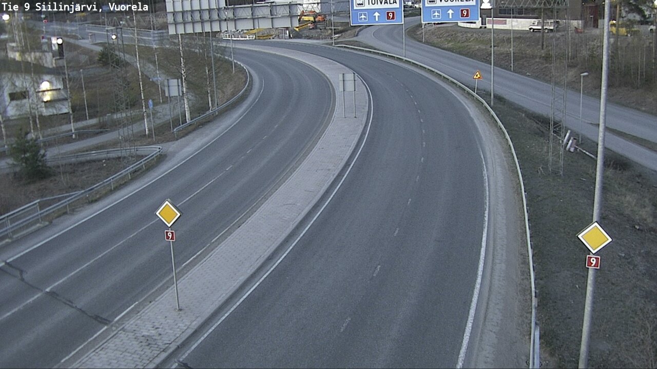 Weather Camera Image Väg 9 Siilinjärvi, Vuorela, Siilinjärvi, Pohjois-Savo
