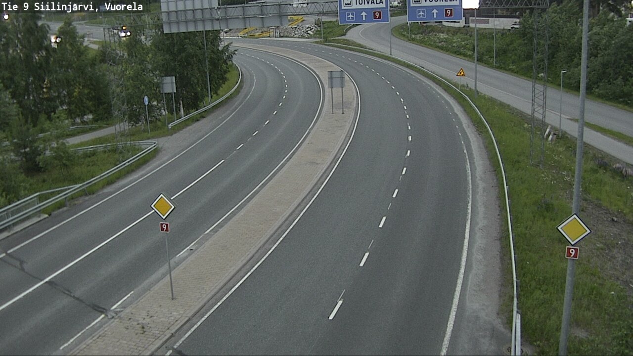 Weather Camera Image Road 9 Siilinjärvi, Vuorela, Siilinjärvi, Pohjois-Savo