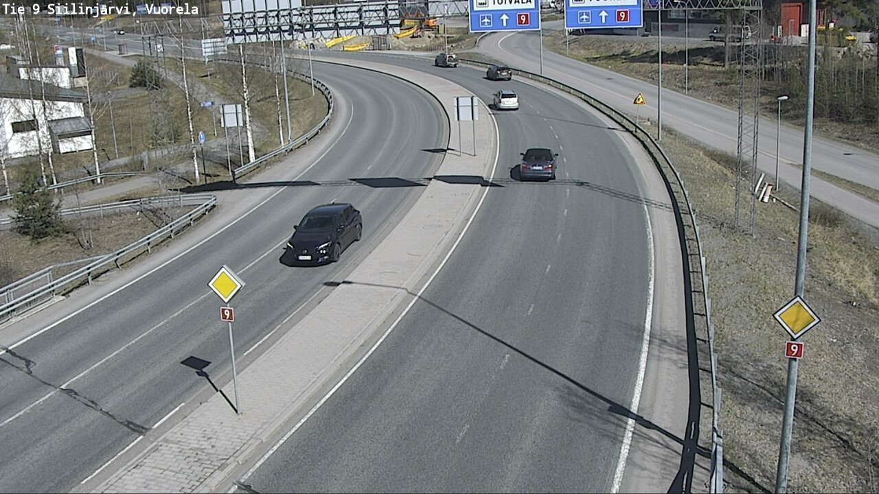 Weather Camera Image Väg 9 Siilinjärvi, Vuorela, Siilinjärvi, Pohjois-Savo