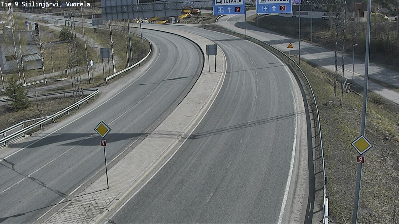 Weather Camera Image Väg 9 Siilinjärvi, Vuorela, Siilinjärvi, Pohjois-Savo