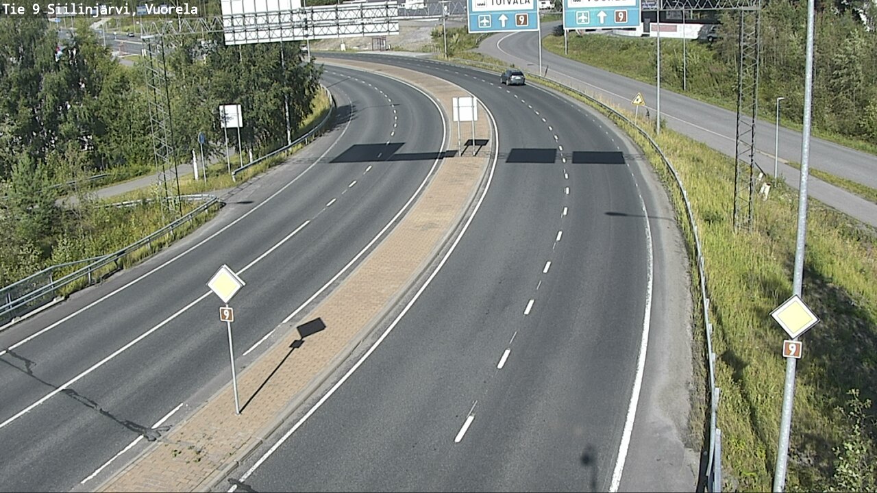 Weather Camera Image Väg 9 Siilinjärvi, Vuorela, Siilinjärvi, Pohjois-Savo