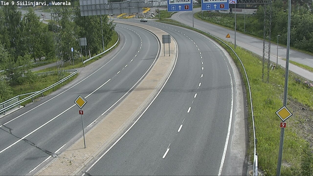 Weather Camera Image Road 9 Siilinjärvi, Vuorela, Siilinjärvi, Pohjois-Savo