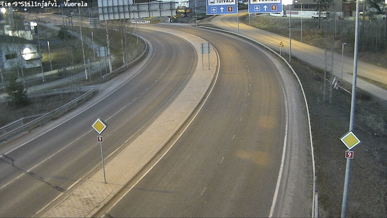 Weather Camera Image Väg 9 Siilinjärvi, Vuorela, Siilinjärvi, Pohjois-Savo