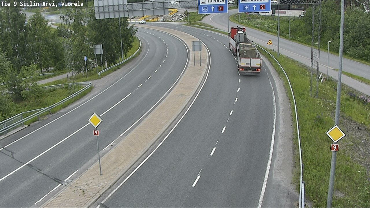 Weather Camera Image Road 9 Siilinjärvi, Vuorela, Siilinjärvi, Pohjois-Savo