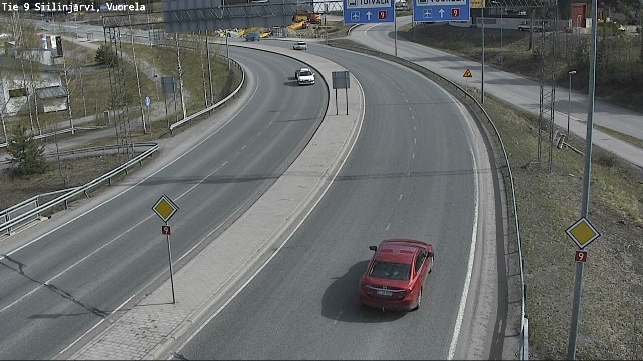 Weather Camera Image Road 9 Siilinjärvi, Vuorela, Siilinjärvi, Pohjois-Savo