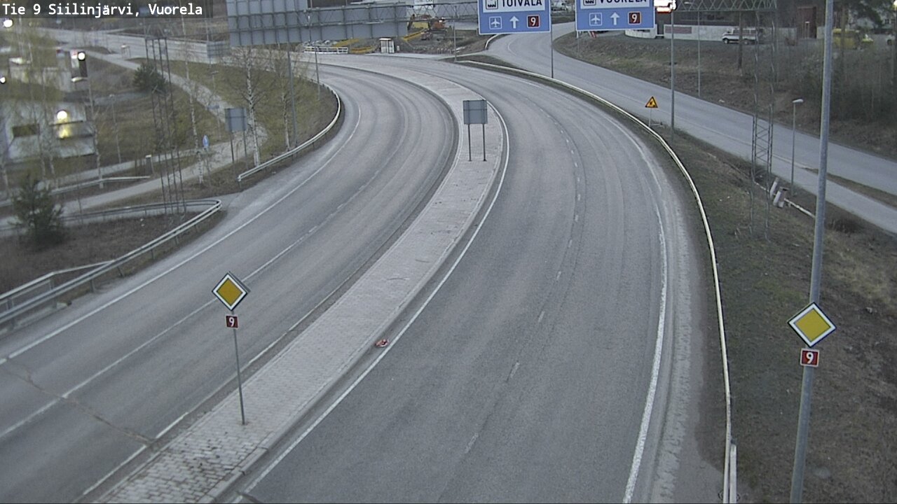 Weather Camera Image Road 9 Siilinjärvi, Vuorela, Siilinjärvi, Pohjois-Savo