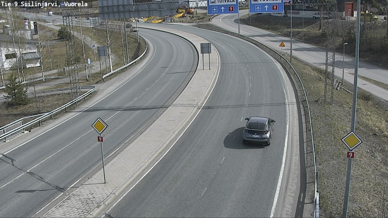 Weather Camera Image Väg 9 Siilinjärvi, Vuorela, Siilinjärvi, Pohjois-Savo