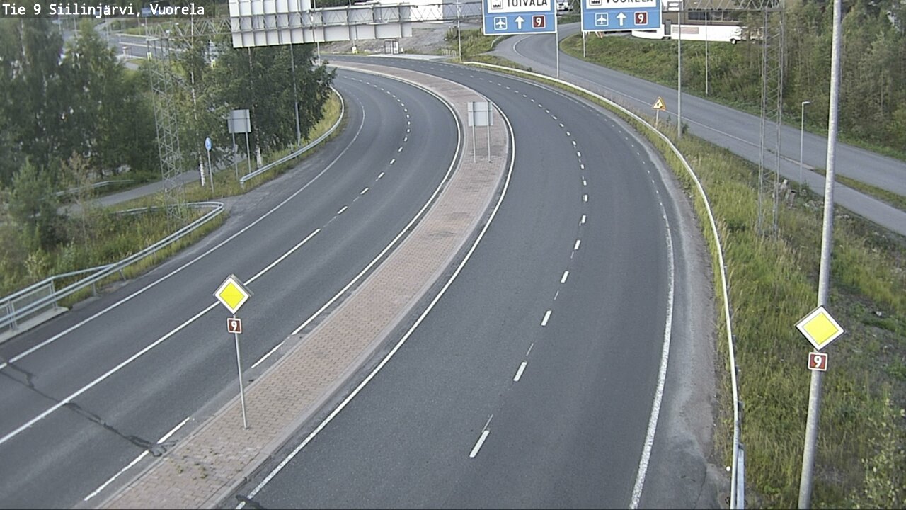 Weather Camera Image Väg 9 Siilinjärvi, Vuorela, Siilinjärvi, Pohjois-Savo
