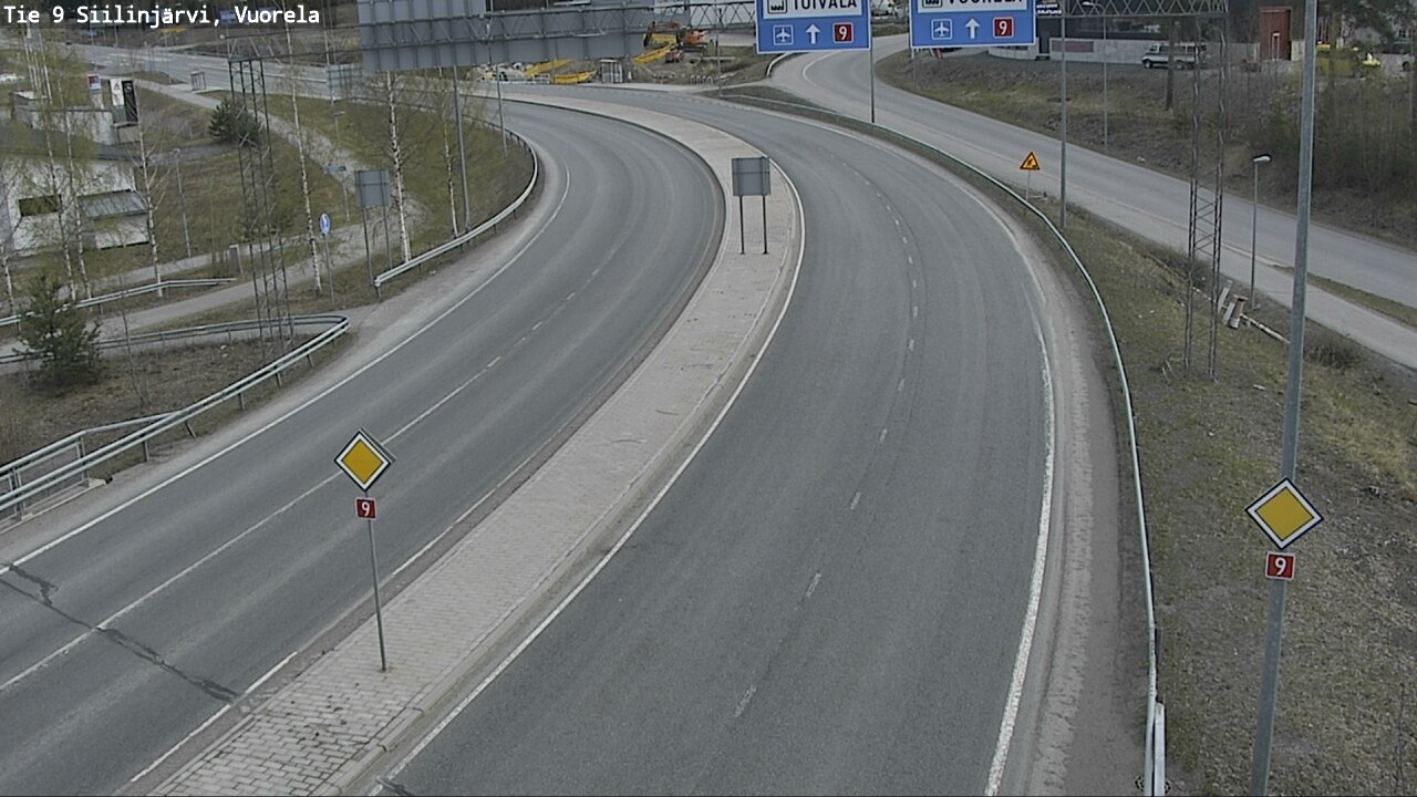 Weather Camera Image Road 9 Siilinjärvi, Vuorela, Siilinjärvi, Pohjois-Savo