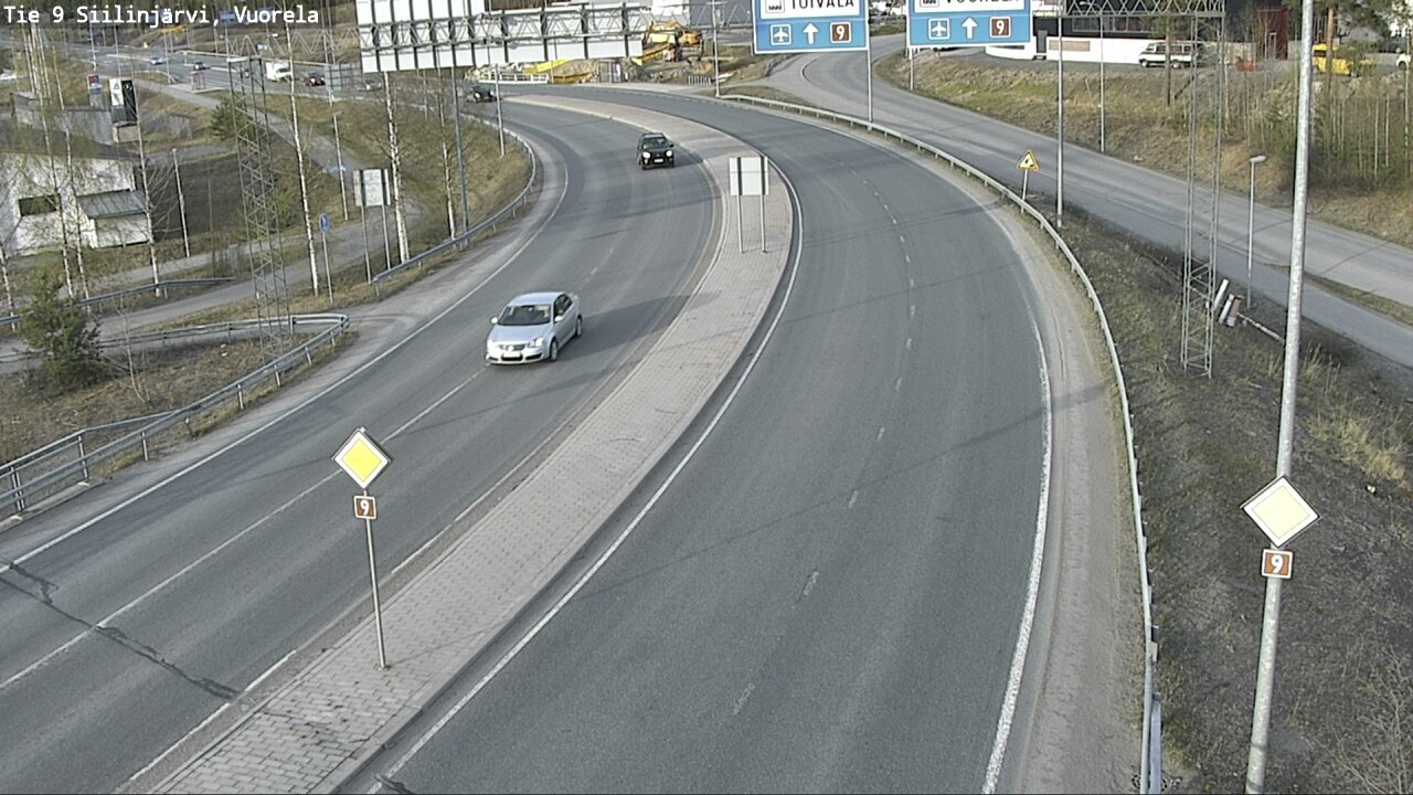 Weather Camera Image Väg 9 Siilinjärvi, Vuorela, Siilinjärvi, Pohjois-Savo