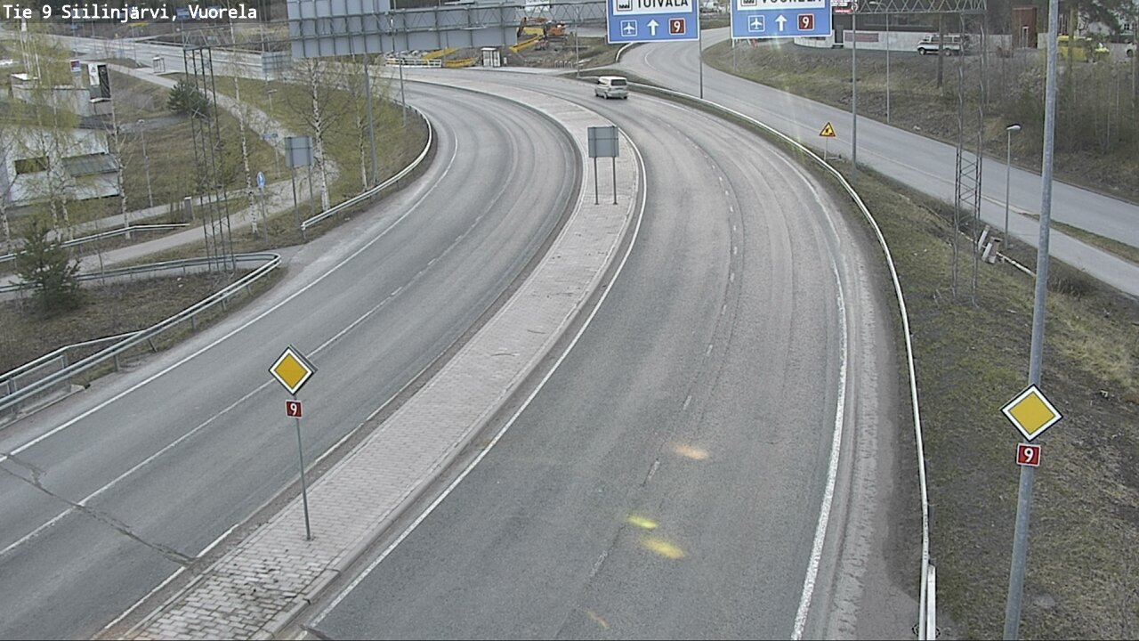 Weather Camera Image Road 9 Siilinjärvi, Vuorela, Siilinjärvi, Pohjois-Savo