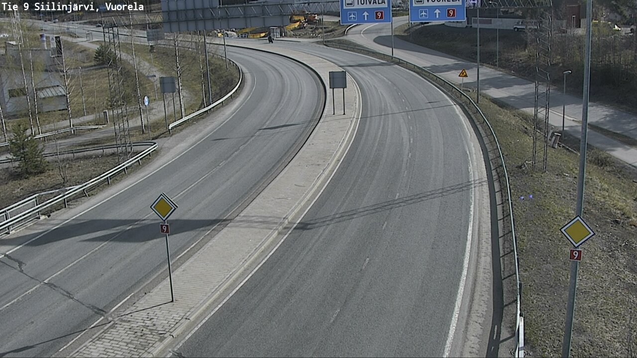 Weather Camera Image Väg 9 Siilinjärvi, Vuorela, Siilinjärvi, Pohjois-Savo