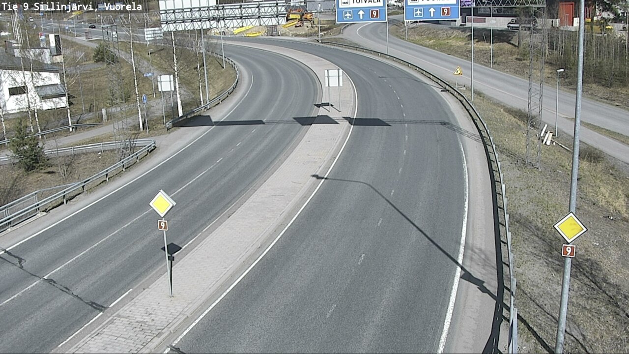 Weather Camera Image Väg 9 Siilinjärvi, Vuorela, Siilinjärvi, Pohjois-Savo