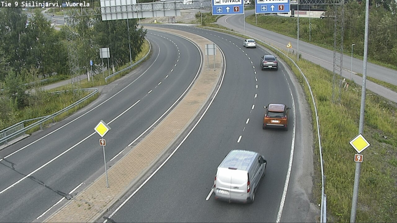 Weather Camera Image Väg 9 Siilinjärvi, Vuorela, Siilinjärvi, Pohjois-Savo