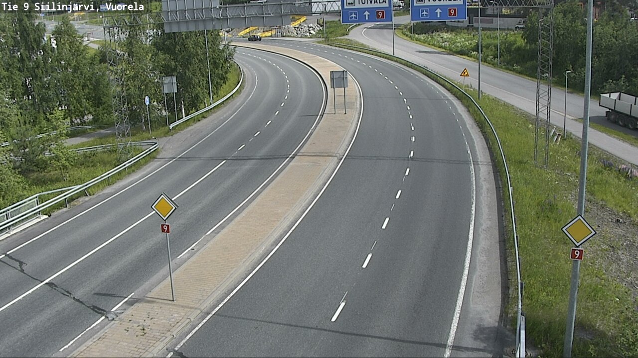 Weather Camera Image Road 9 Siilinjärvi, Vuorela, Siilinjärvi, Pohjois-Savo