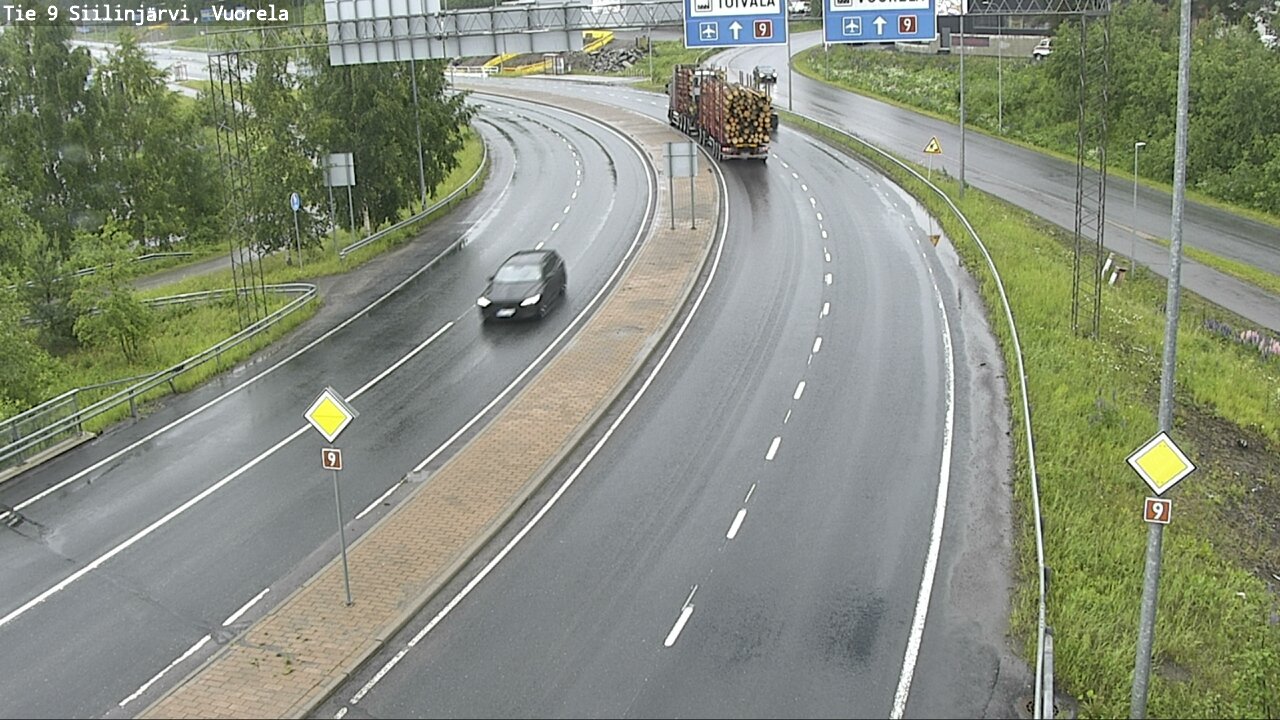 Weather Camera Image Väg 9 Siilinjärvi, Vuorela, Siilinjärvi, Pohjois-Savo