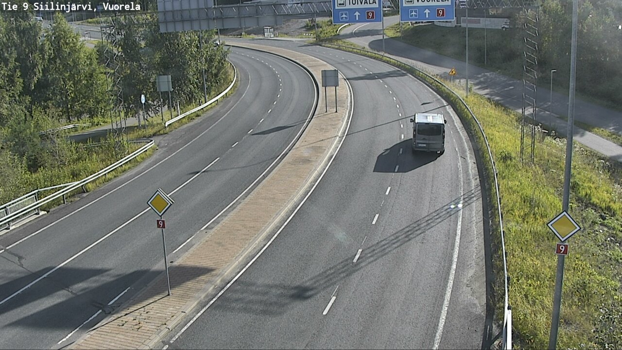 Weather Camera Image Väg 9 Siilinjärvi, Vuorela, Siilinjärvi, Pohjois-Savo