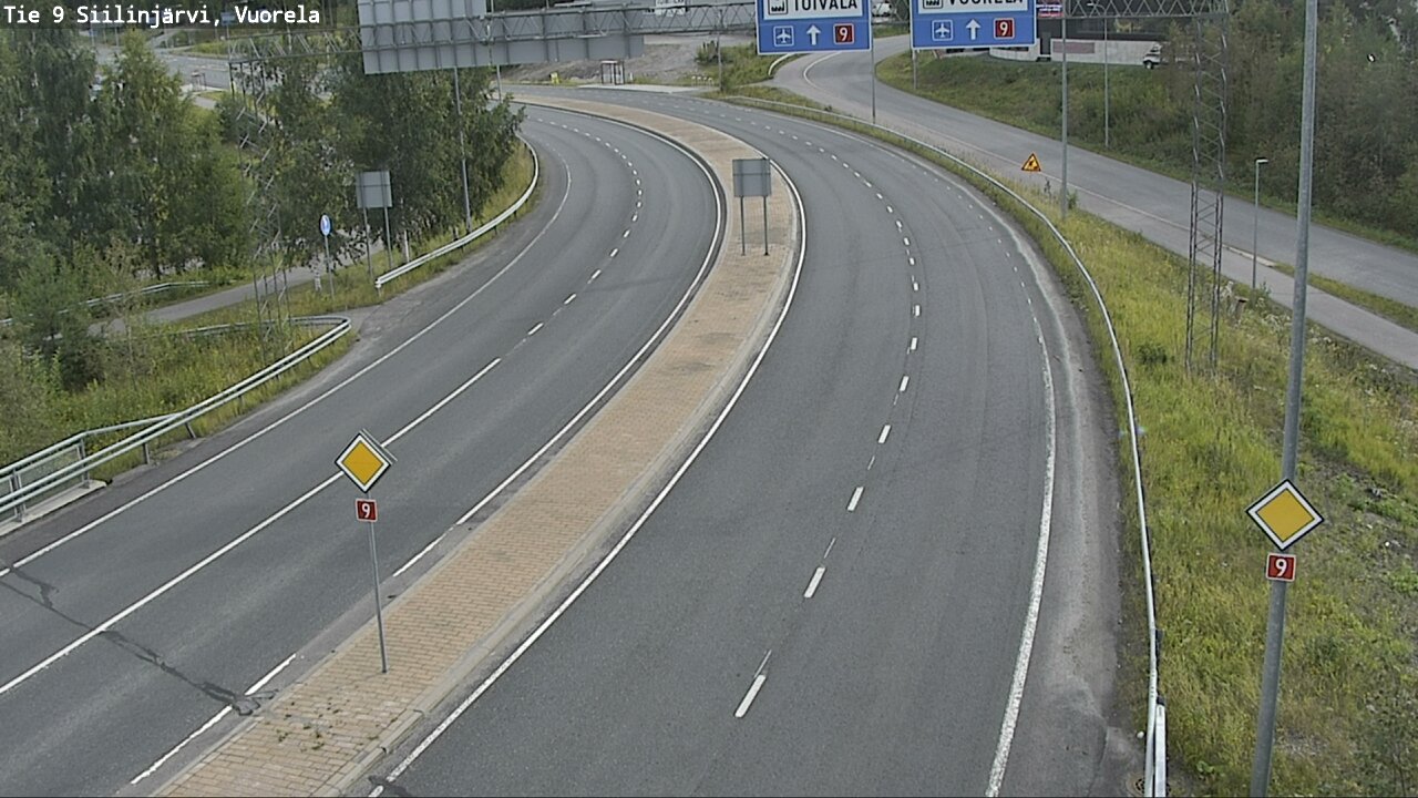 Weather Camera Image Väg 9 Siilinjärvi, Vuorela, Siilinjärvi, Pohjois-Savo
