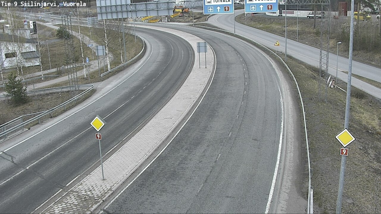 Weather Camera Image Väg 9 Siilinjärvi, Vuorela, Siilinjärvi, Pohjois-Savo