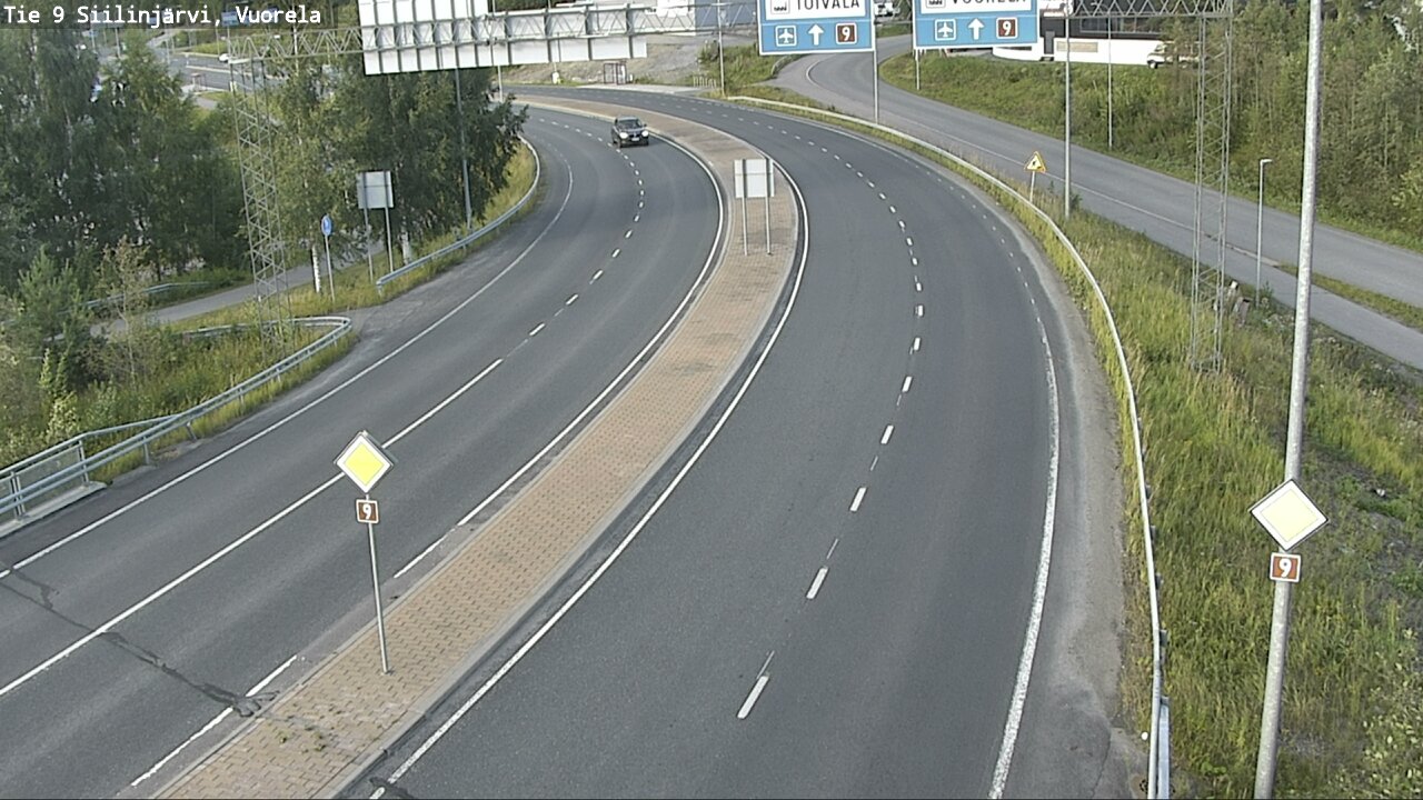 Weather Camera Image Väg 9 Siilinjärvi, Vuorela, Siilinjärvi, Pohjois-Savo