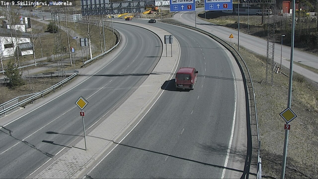 Weather Camera Image Väg 9 Siilinjärvi, Vuorela, Siilinjärvi, Pohjois-Savo