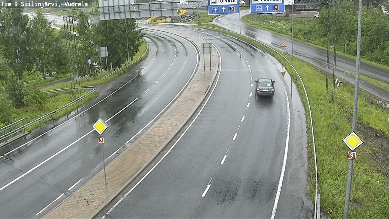Weather Camera Image Väg 9 Siilinjärvi, Vuorela, Siilinjärvi, Pohjois-Savo