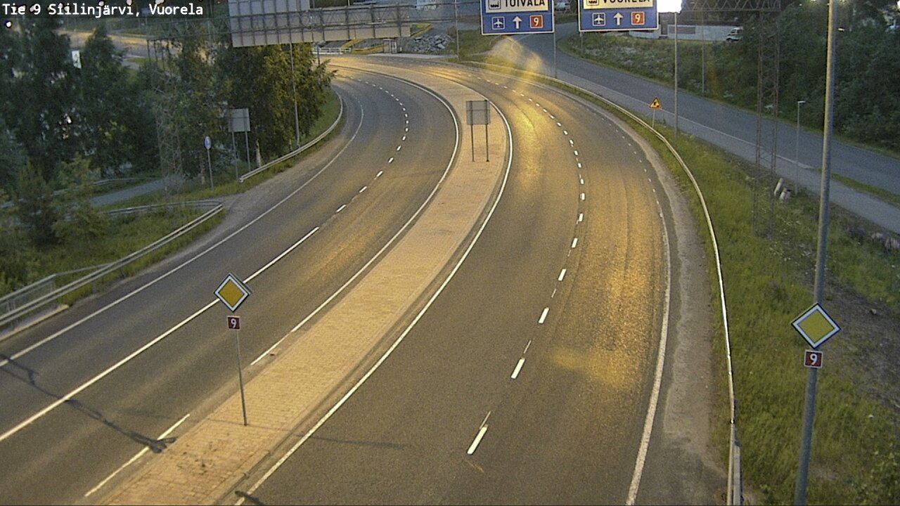 Weather Camera Image Road 9 Siilinjärvi, Vuorela, Siilinjärvi, Pohjois-Savo