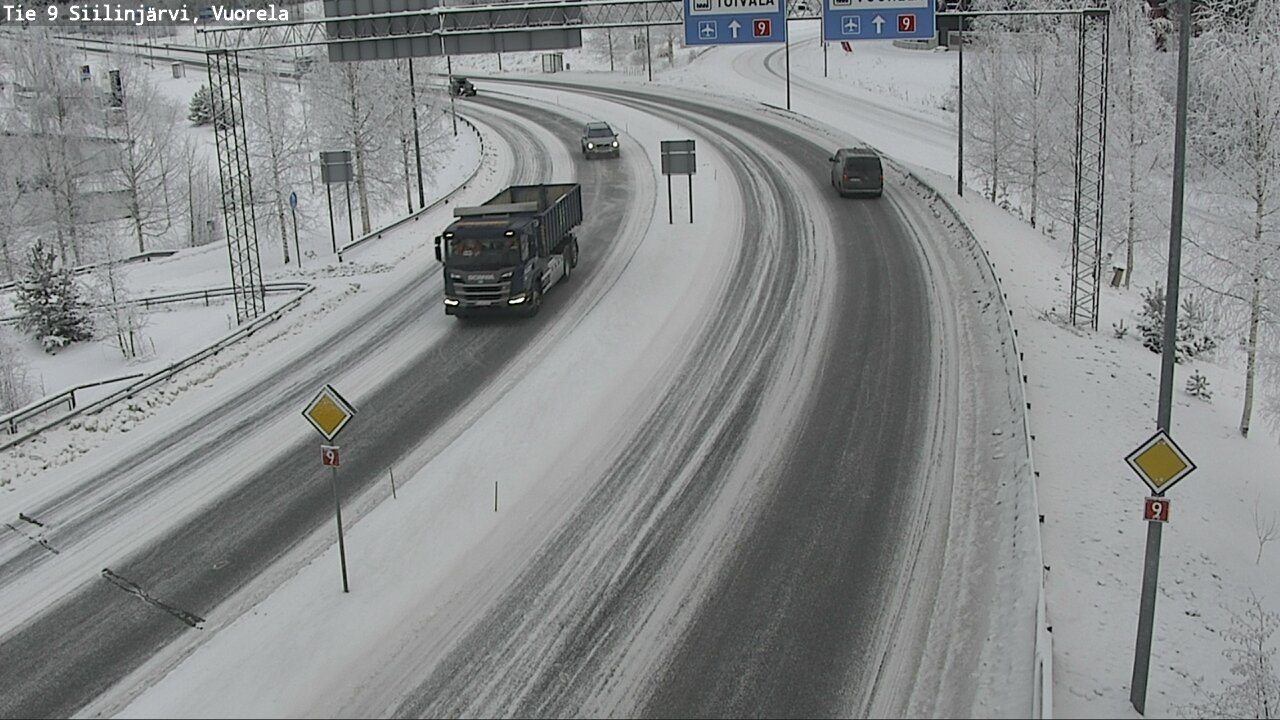 Weather Camera Image Road 9 Siilinjärvi, Vuorela, Siilinjärvi, Pohjois-Savo