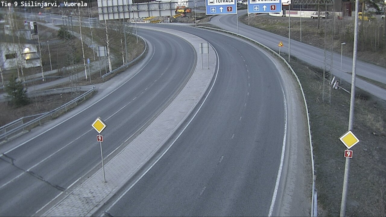 Weather Camera Image Väg 9 Siilinjärvi, Vuorela, Siilinjärvi, Pohjois-Savo