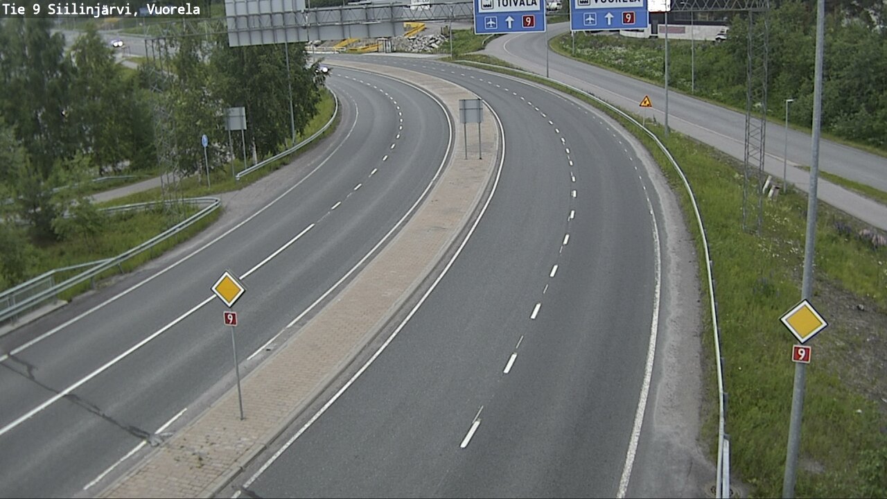 Weather Camera Image Road 9 Siilinjärvi, Vuorela, Siilinjärvi, Pohjois-Savo