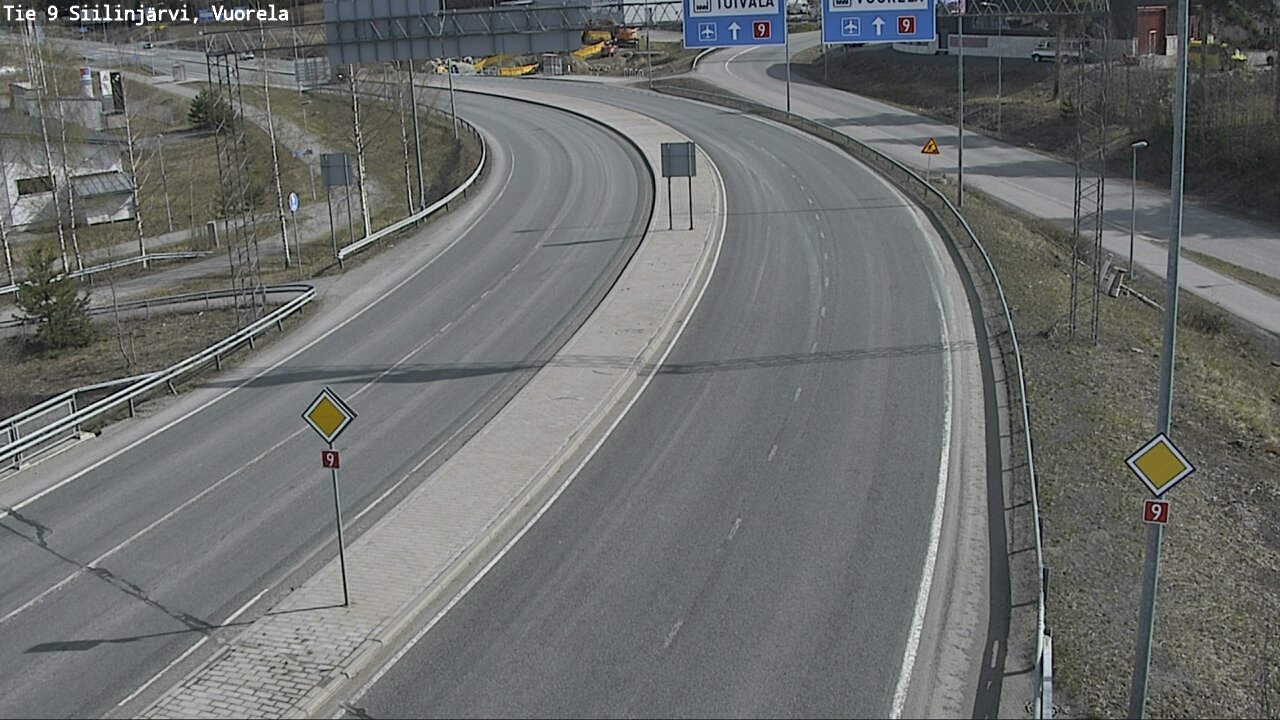 Weather Camera Image Väg 9 Siilinjärvi, Vuorela, Siilinjärvi, Pohjois-Savo