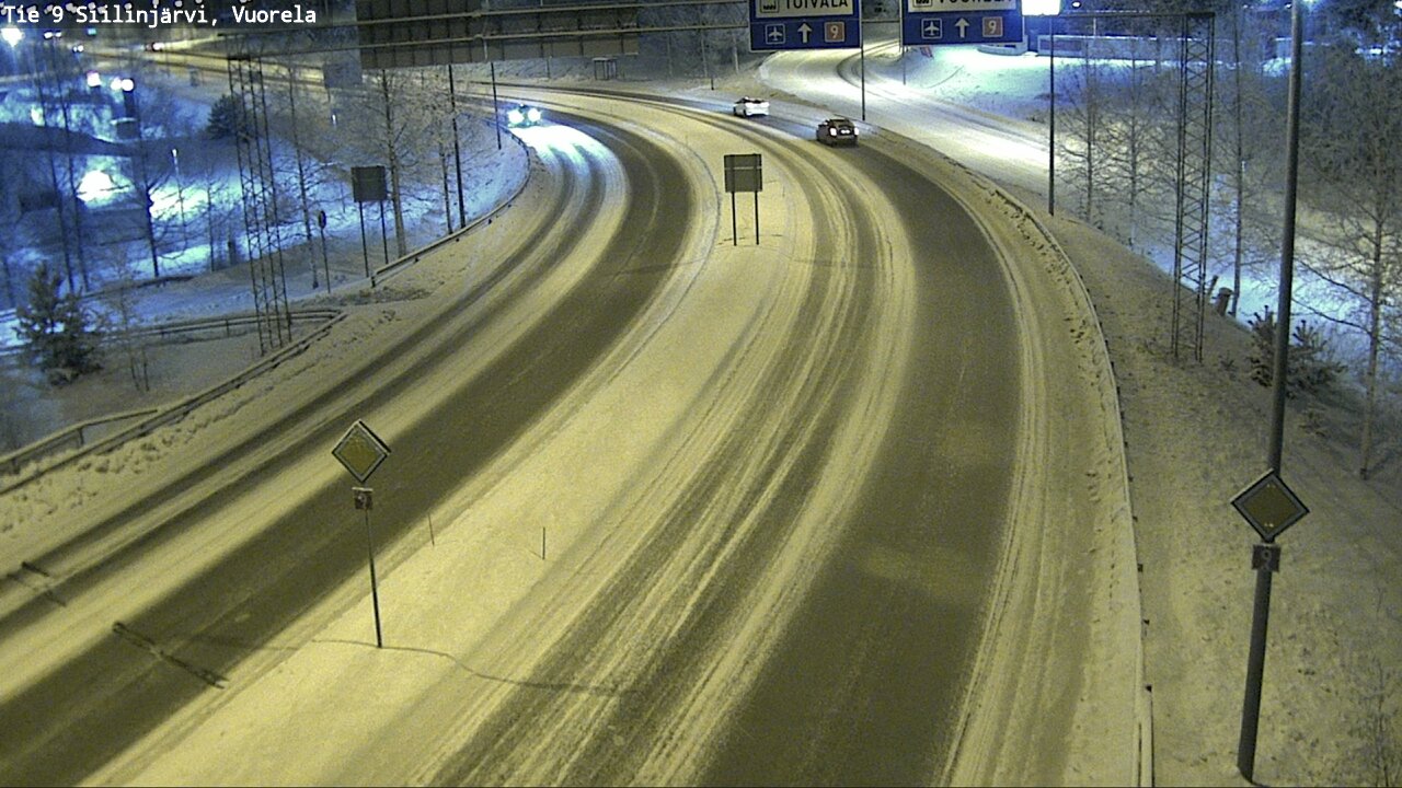Weather Camera Image Väg 9 Siilinjärvi, Vuorela, Siilinjärvi, Pohjois-Savo