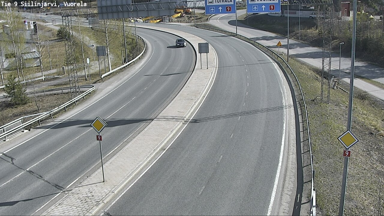 Weather Camera Image Road 9 Siilinjärvi, Vuorela, Siilinjärvi, Pohjois-Savo